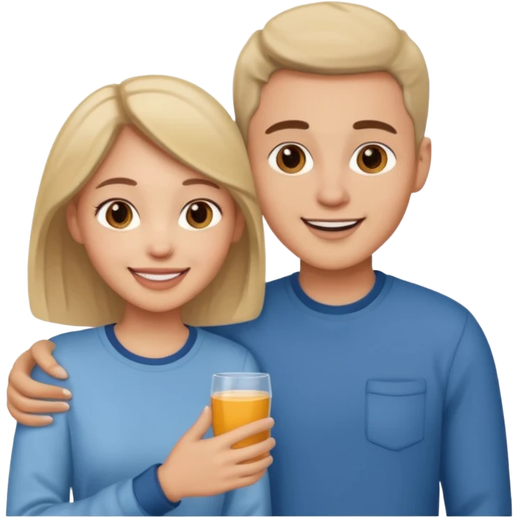 couple in love talking emoji