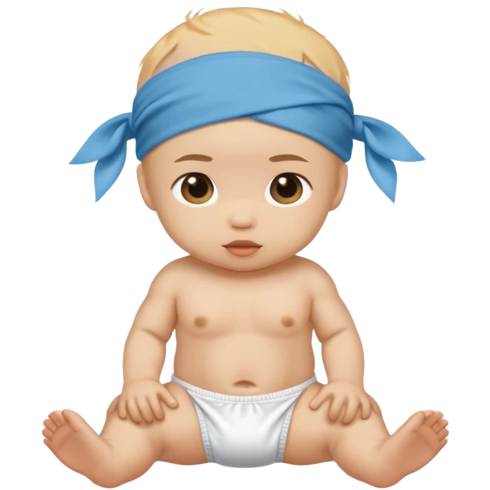 baby with bandana diaper emoji