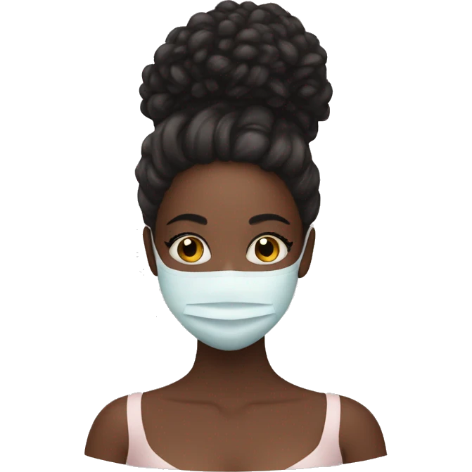 beauty self care girl with mask  emoji