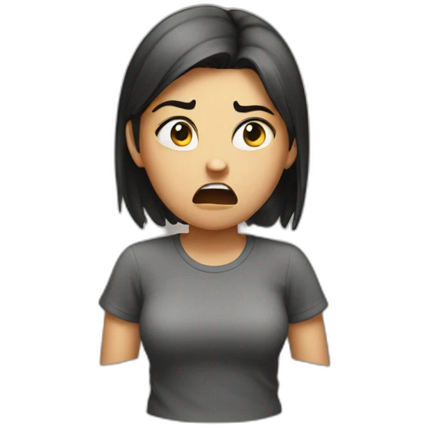 Angry girl emoji