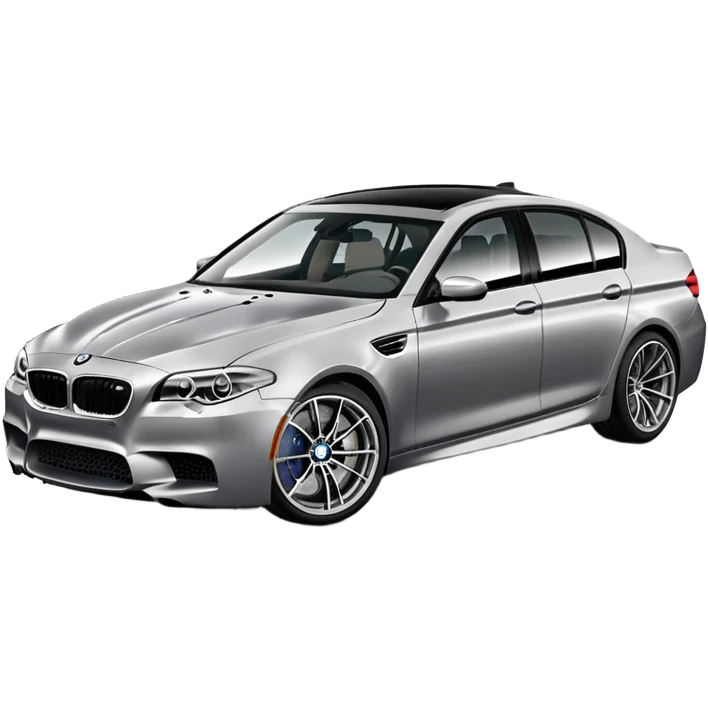 BMW M5 sports sedan emoji