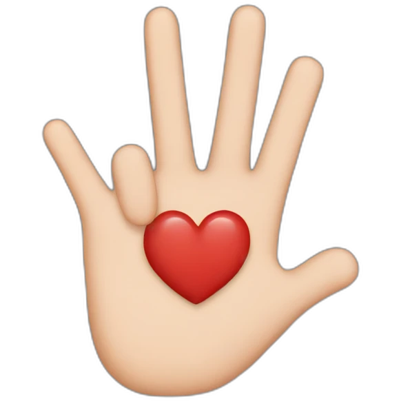 finger heart emoji