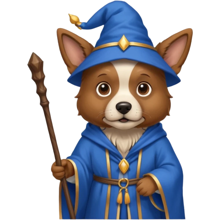 Dog wizard emoji