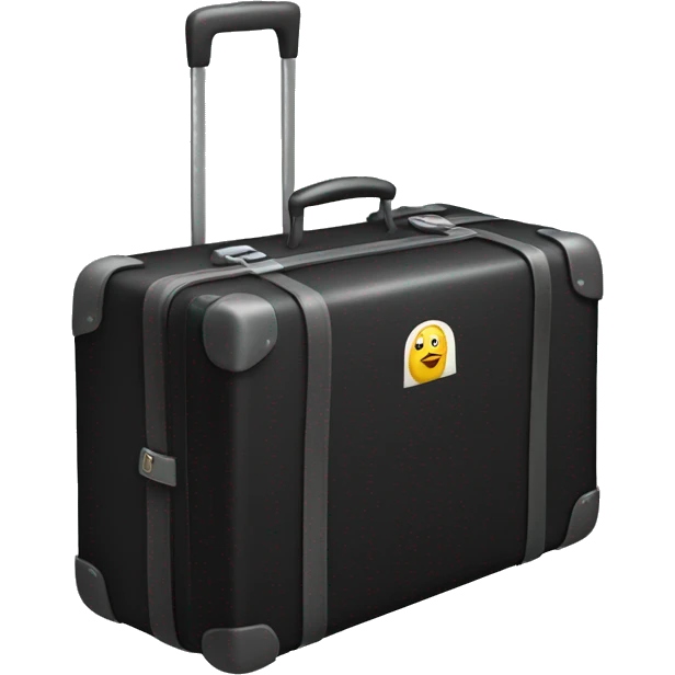 Black beis suitcase emoji