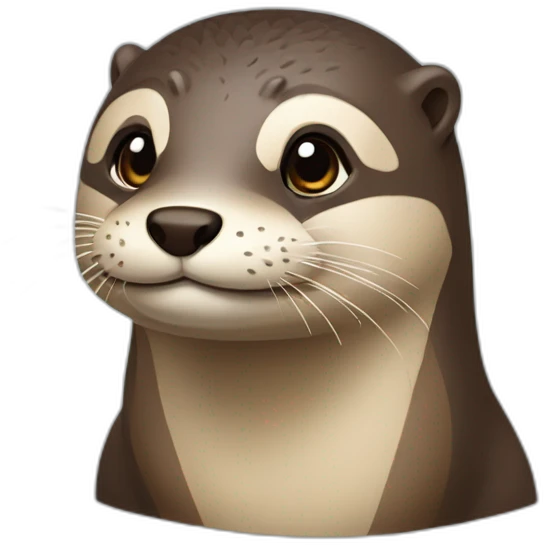 Loutre sur tortu emoji