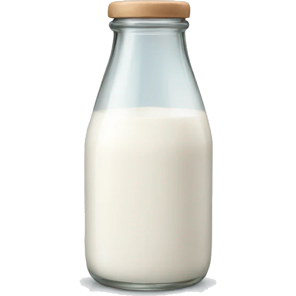 glass milk bottle emoji