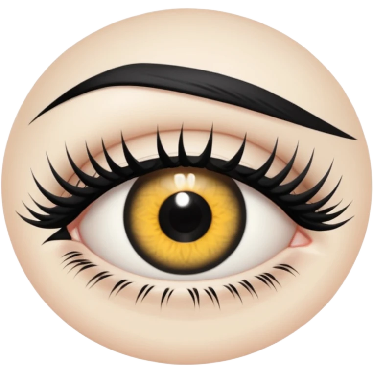 1 big pretty gothic female eye with long eyelashes  emoji