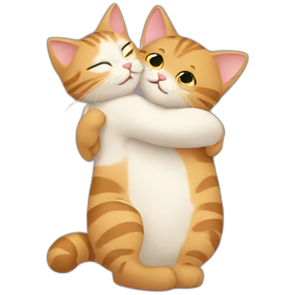 Cat hug emoji