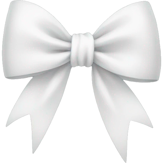 White bow emoji