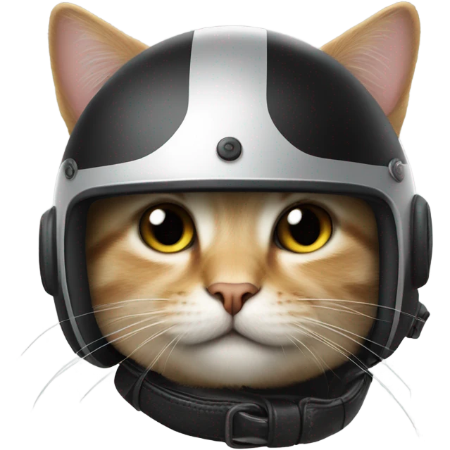 Cat riding a motorcycle  emoji