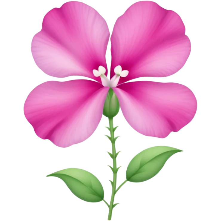 sweetpea flower, pink with dotted center emoji