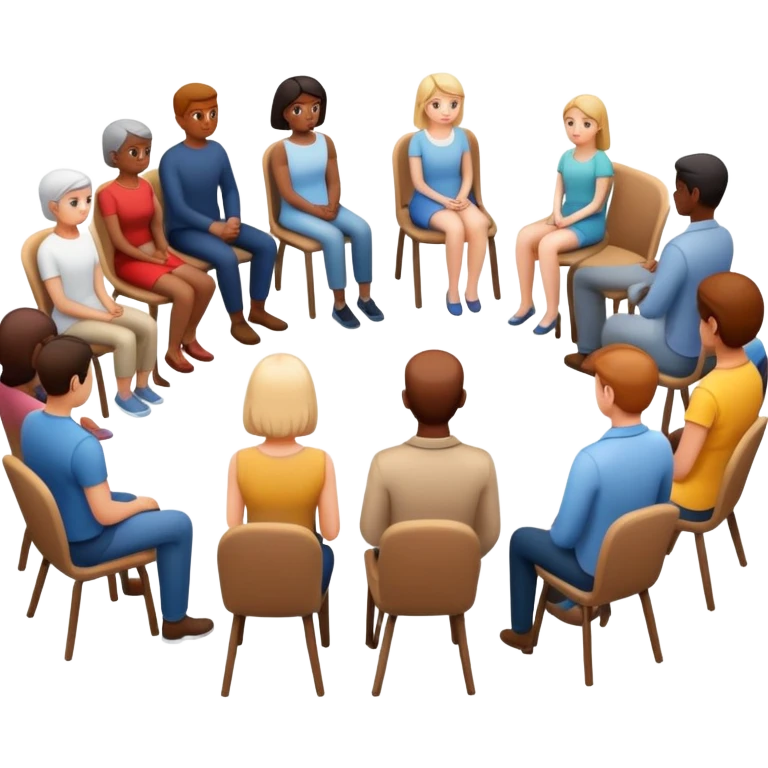people facing away sitting in chairs emoji