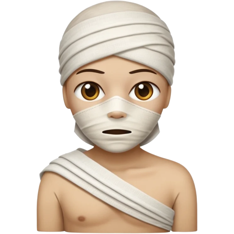 Mummy in white t-shirt emoji