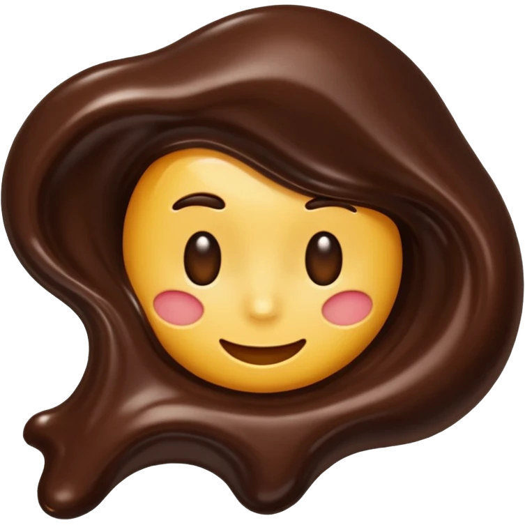  melted chocolate emoji