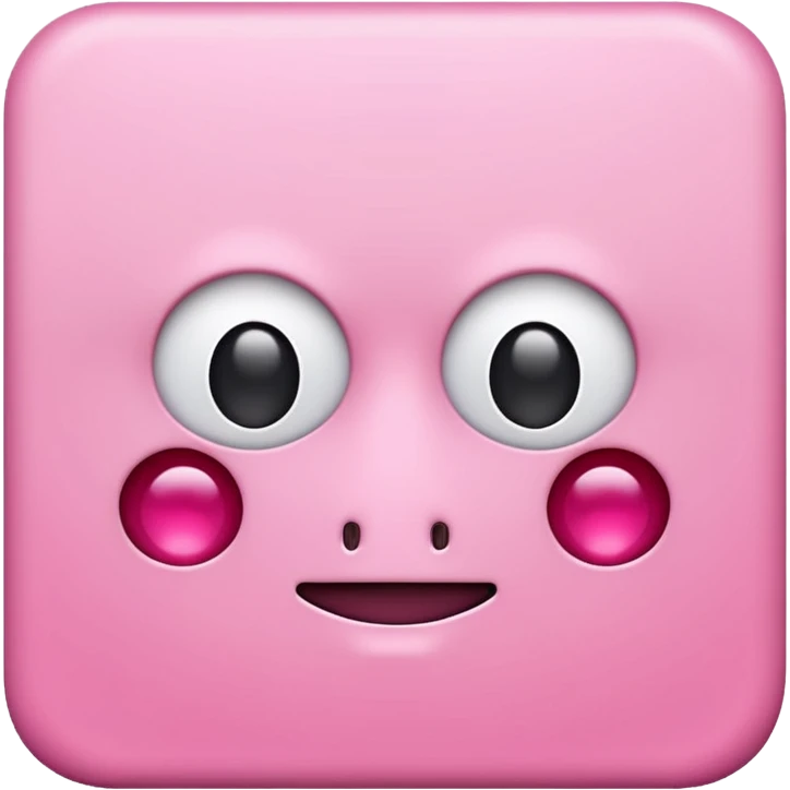 simple pink square paper no face on it emoji