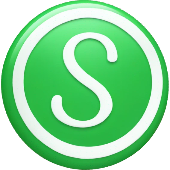 Make me an emoji of a green circle with the letter S in white emoji