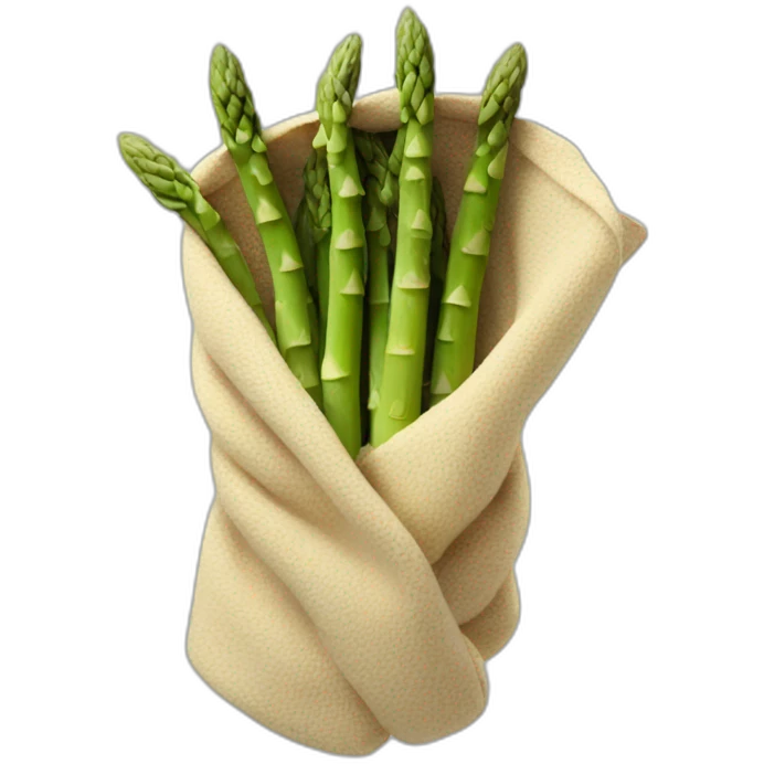 Asparagus in a blanket emoji