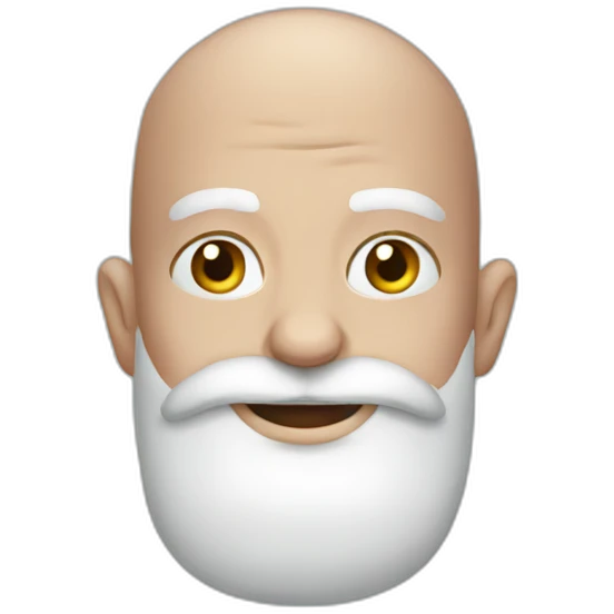 santa without hair bald emoji