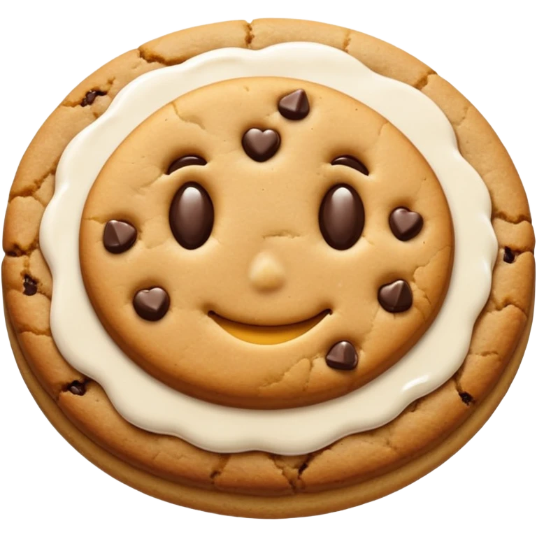 cookie with glase emoji