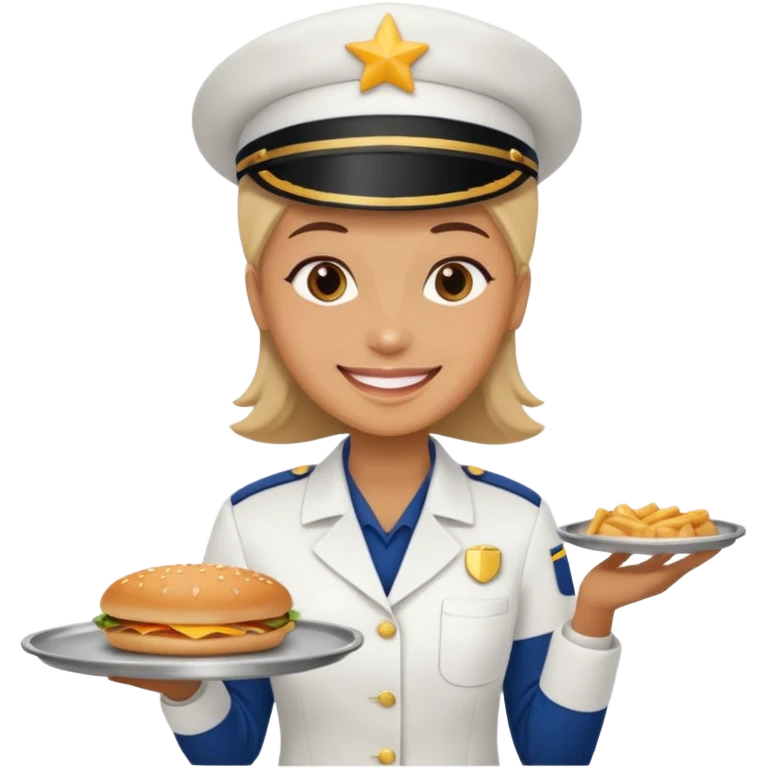 drive through restaurant employee emoji