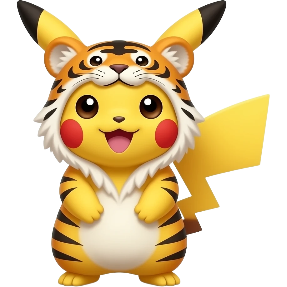 A Pikachu In A  Tiger Loincloth emoji