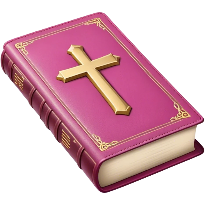 pink bible emoji