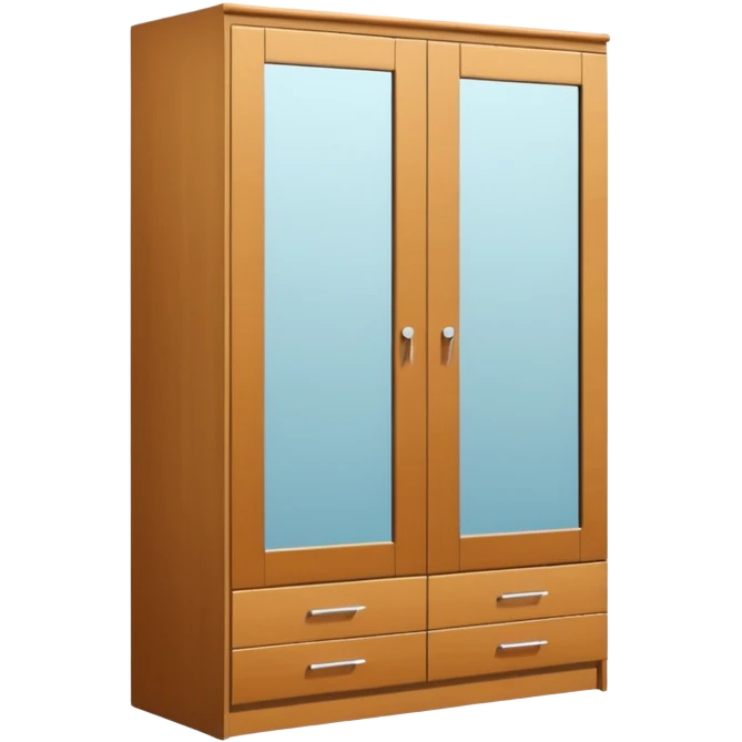 wardrobe modern closed mirror door emoji