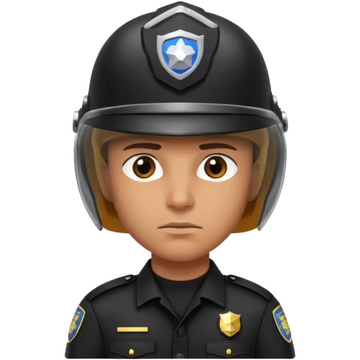 Futuristic cop emoji