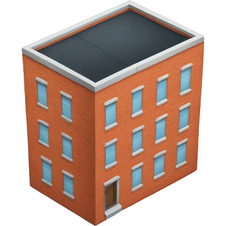 Red brick building  emoji
