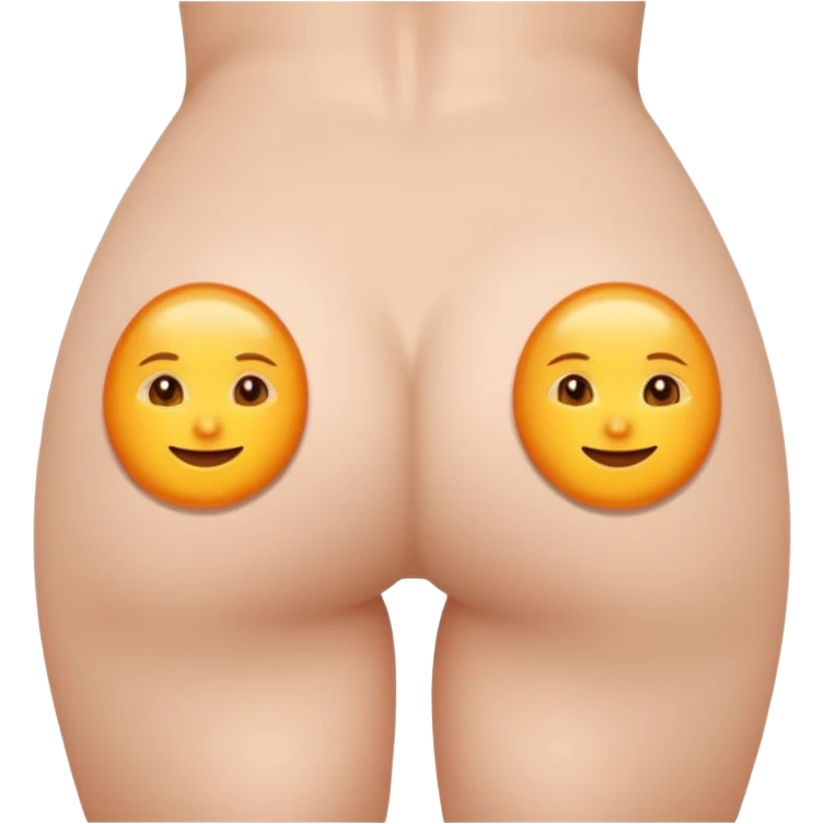 Femme blanche fesse  emoji
