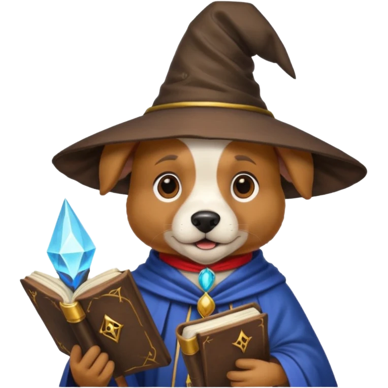 Dog wizard emoji