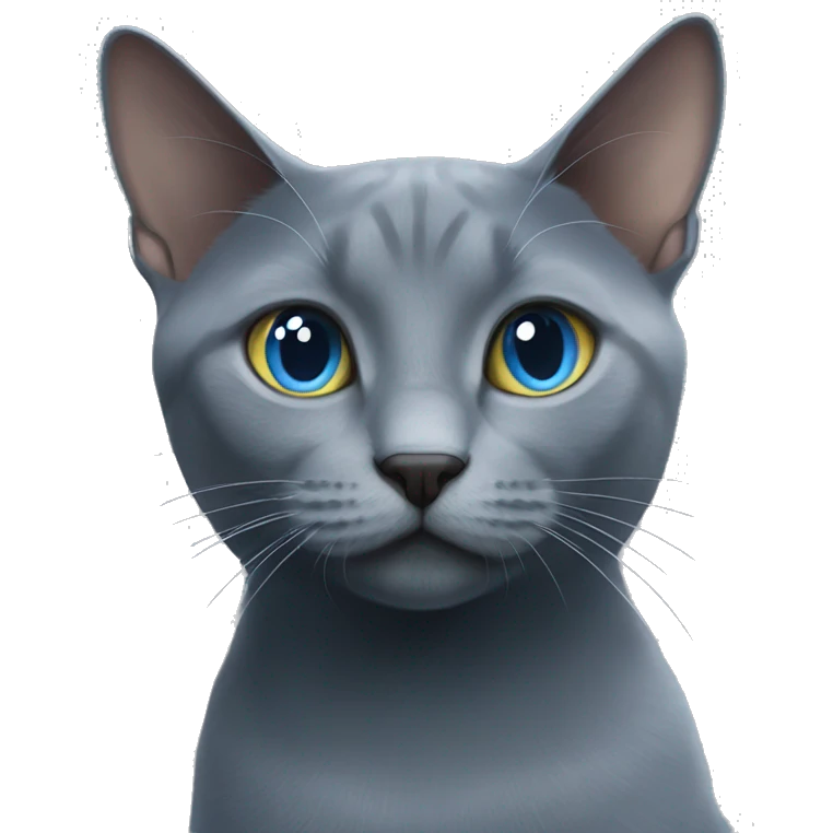Russian blue cat emoji