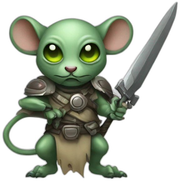 Alien zombie Warriors mouse emoji