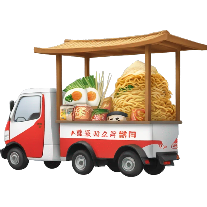 japanese food truk that selling ramen emoji