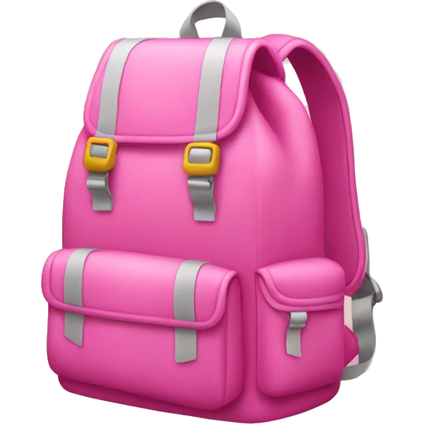 pink backpack emoji