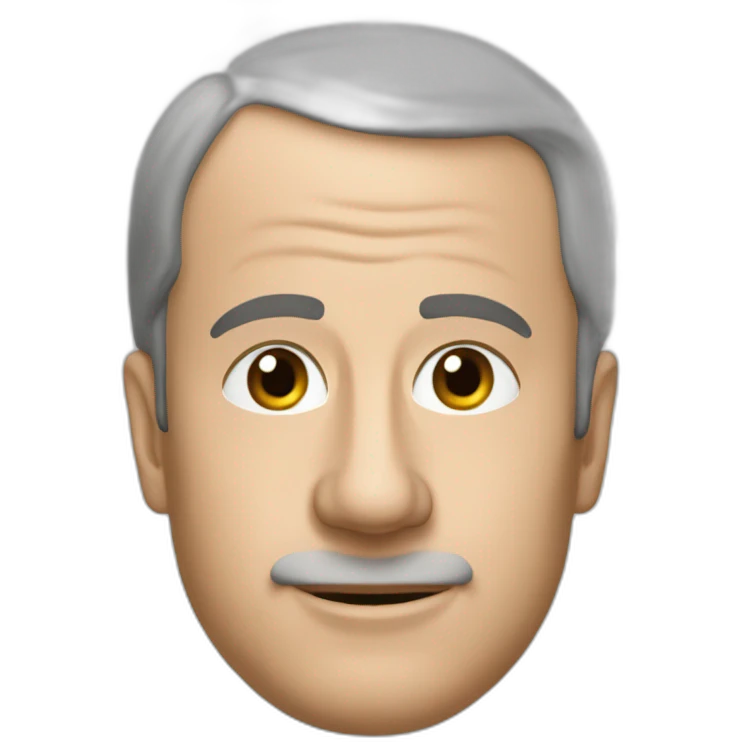 Pierre sur la tête de macron emoji