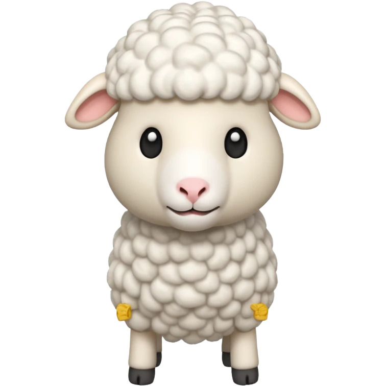 Sheep standing 3D emoji png emoji