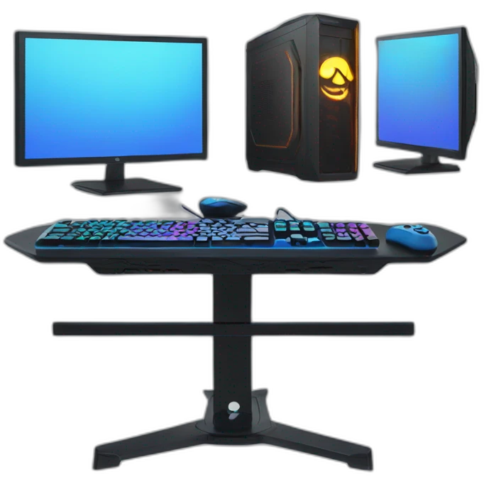 Pc gaming setup vert emoji