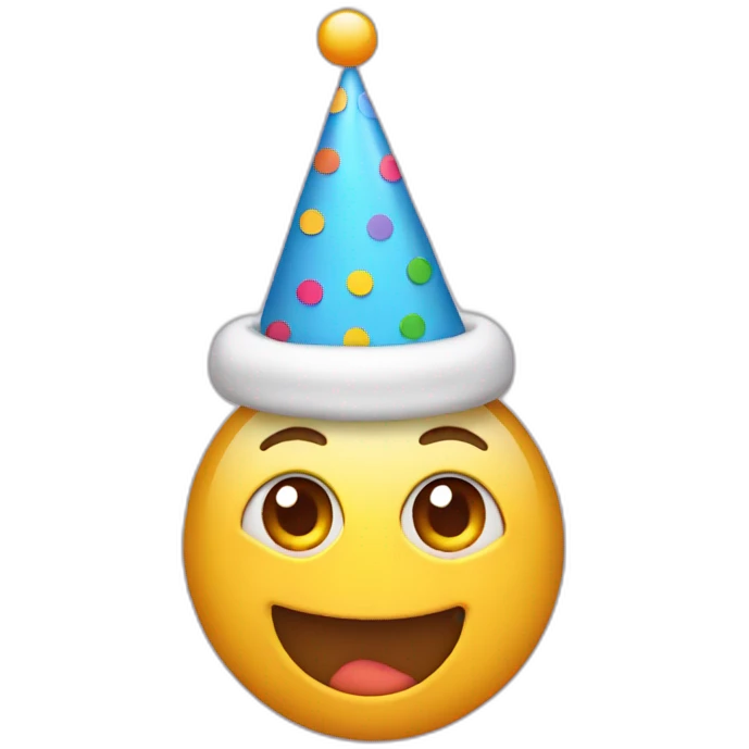 birthday hat face emoji