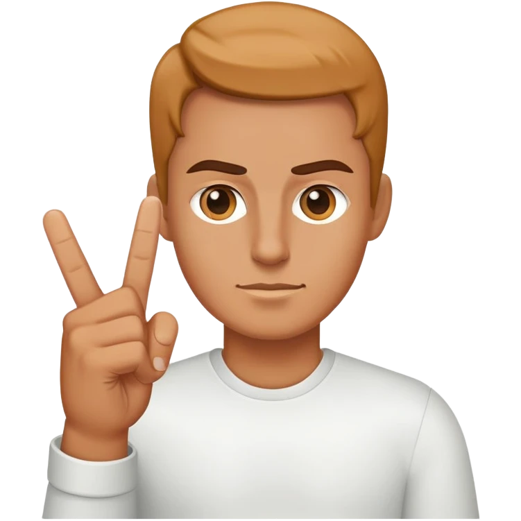 Slick middle finger double  emoji