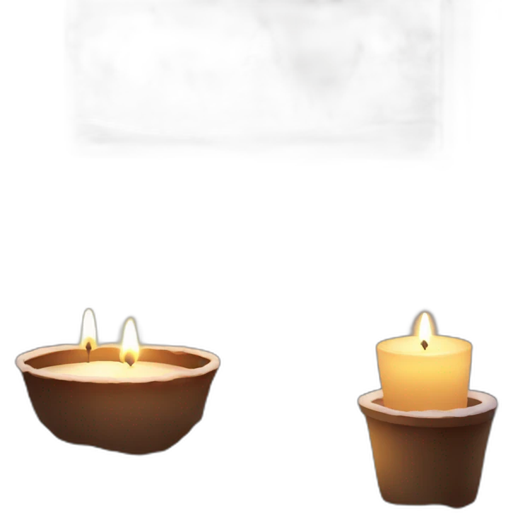Cozy winter atmosphere candles emoji