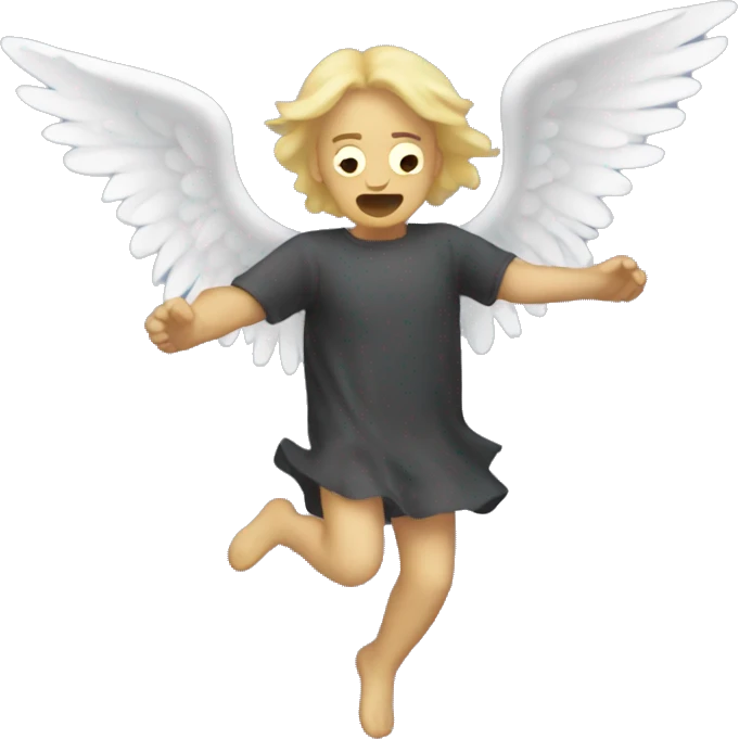 Falling angel emoji