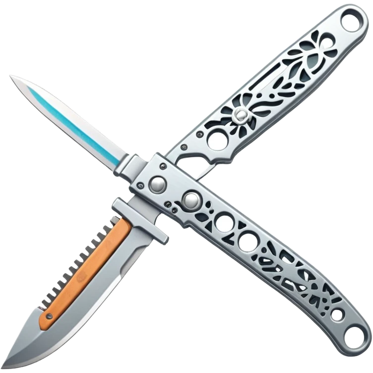 Single blade butterfly knife , used a csgo 2 butterfly knife for reference emoji