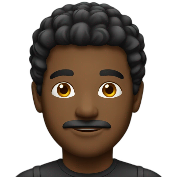 Man black emoji