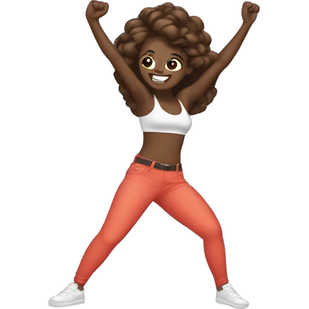 ‘💁🏾‍♀️’ emoji but dabbing emoji