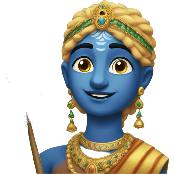 Krishna with peacockfeather  emoji
