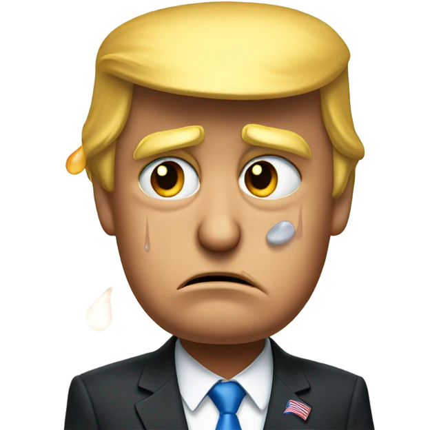 donald trump crying emoji