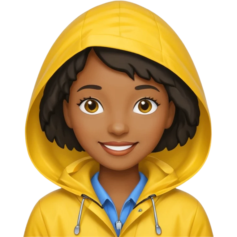 Raincoat Pedestrian black woman emoji