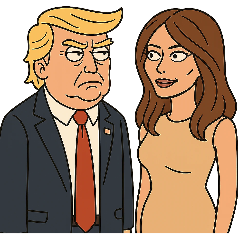 Donald and Melania Trump emoji