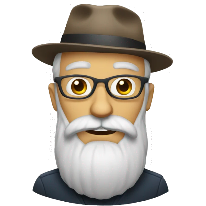 funny bearded oldman emoji